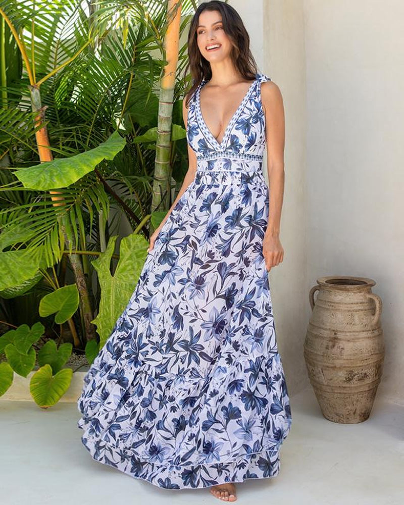 Bloom Set – Badeanzug mit langem Rock