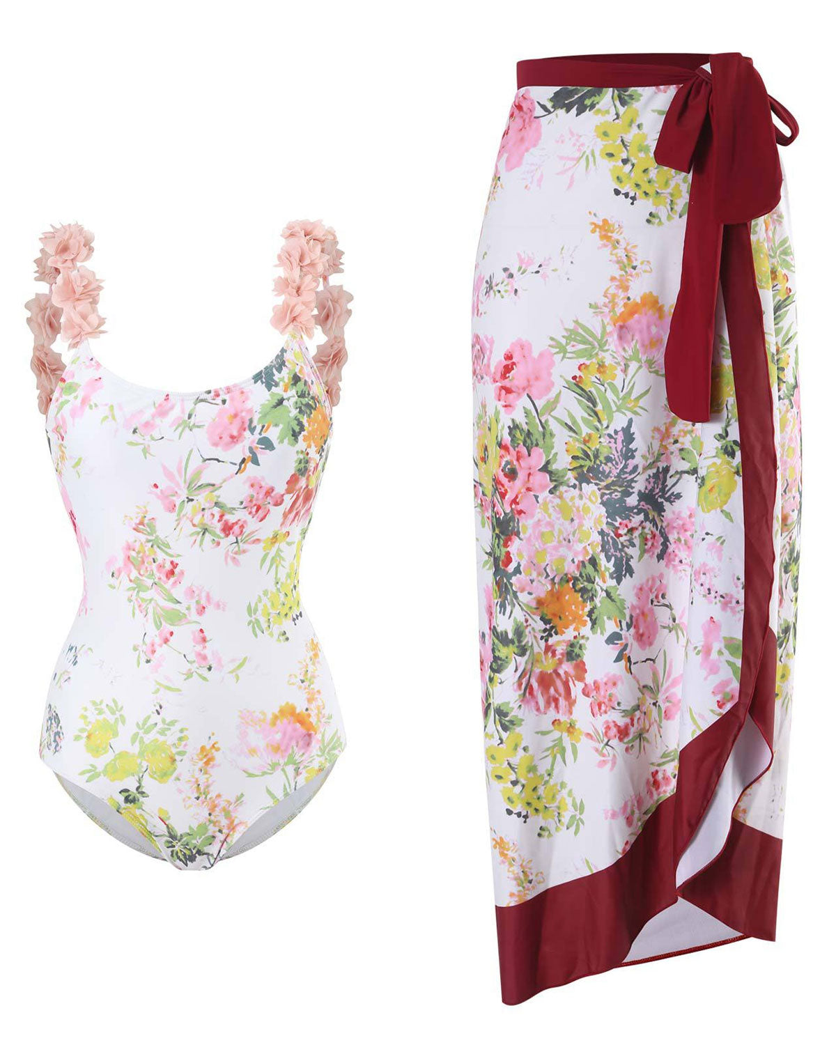 Bloom Set – Badeanzug mit langem Rock